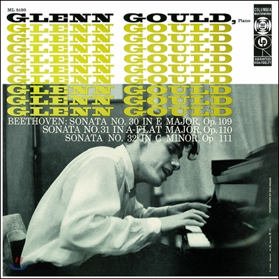 Glenn Gould 베토벤: 피아노 소나타 30, 31, 32번 - 글렌 굴드 (Beethoven: Piano Sonatas Opp.109,110,111) [LP]