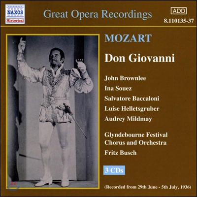 John Brownlee / Fritz Busch 모차르트: 돈 조반니 (Mozart: Don Giovanni)