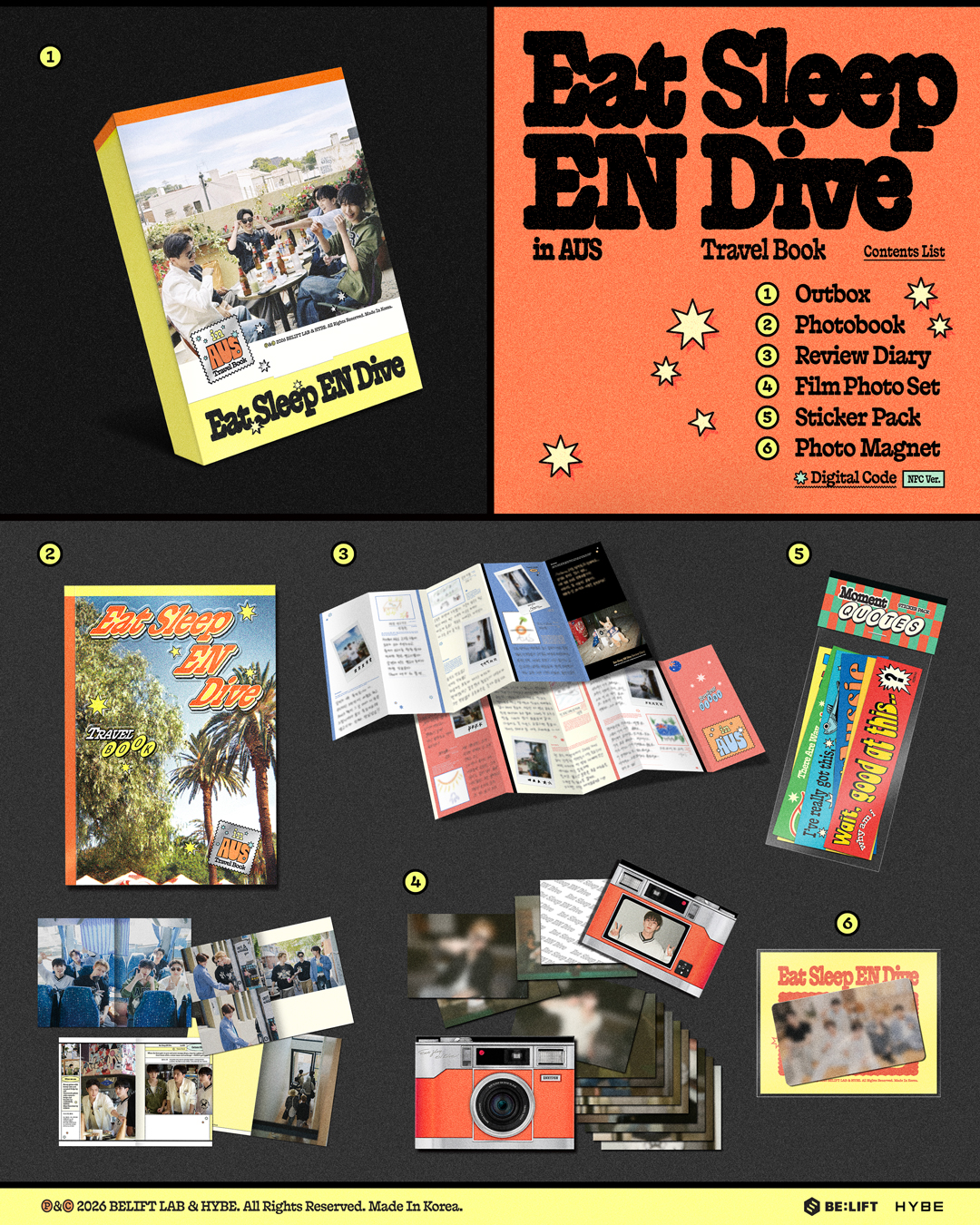 ENHYPEN - 〈Eat, Sleep, Fall in Australia〉 TRAVEL BOOK - Detail 1