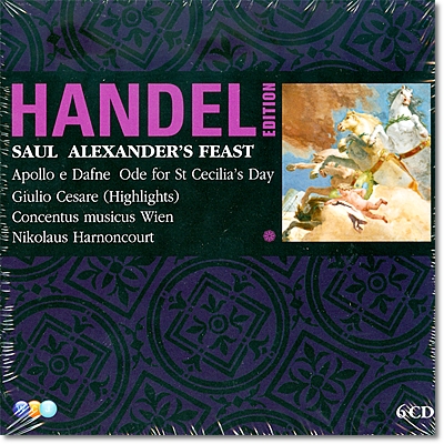 Nikolaus Harnoncourt 헨델 : 사울, 알렉산더의 축제, 아폴로와 다프네 (Handel : Saul, Alexanders Feast, Apollo E Dafne) 아르농쿠르