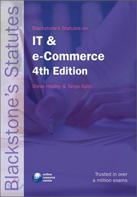 Blackstone&#39;s Statutes on IT and e-Commerce