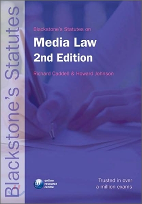 Blackstone&#39;s Statutes on Media Law, 2/E