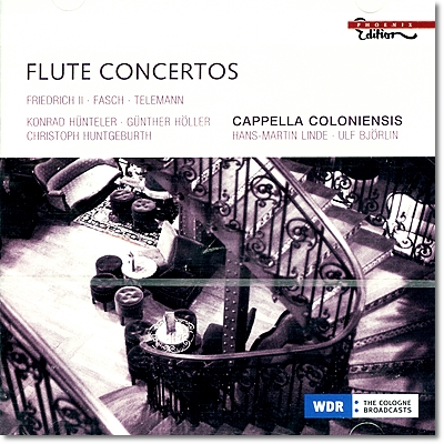 Cappella Coloniensis 플루트 협주곡집 - 텔레만, 프리드리히대왕, 파슈 (Flute Concertos)