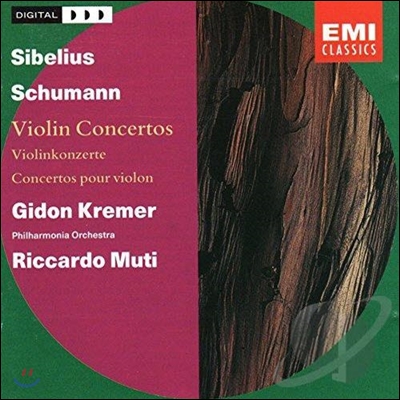 [중고] Kremer. Muti / Sibelius. Schumann: Violin Concertos (수입/cdd7638942)