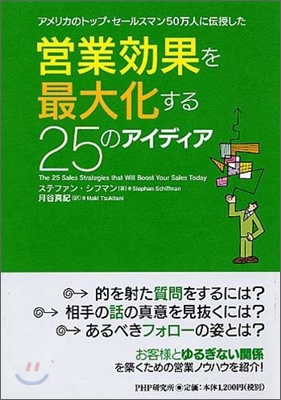 營業效果を最大化する25のアイディア