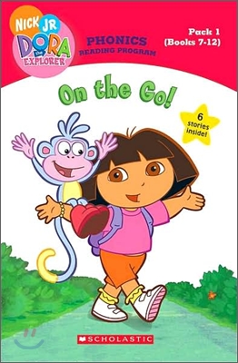 Dora the Explorer Phonics Reading Program Pack 1 : 12 Book Reading Program Pack 1 (Books 7-12) : On the Go!
