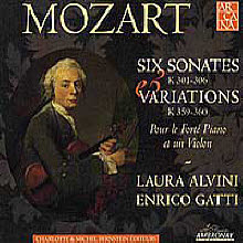 Laura Alvini Enrico Gatti - Mozart : Six Sonatas & Variations K301-306 &359-360 (2CD/digipack/수입/미개봉/a406)