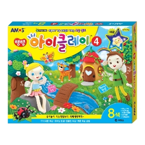 아모스 17000 탱탱 아이클레이 4 30g x 7색 야광 18g 1개