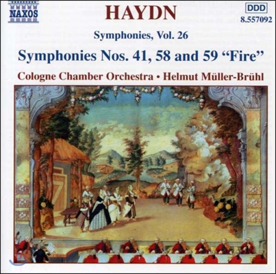Helmut Muller-Bruhl 하이든: 교향곡 26집 - 41번, 58번, 59번 '불' (Haydn: Symphonies, Vol.26 - Nos.41, 58 & 59 'Fire')