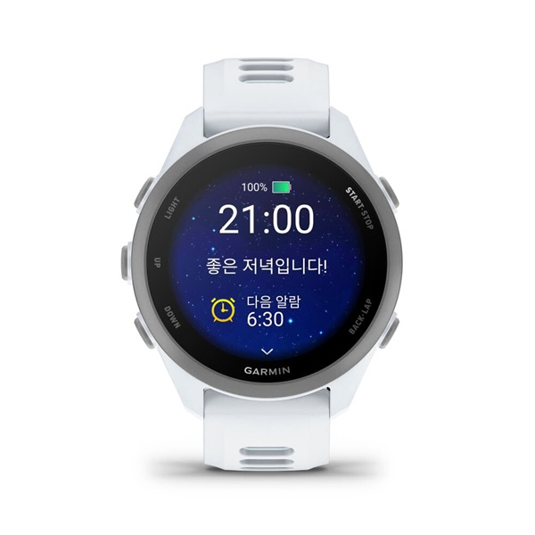 [GARMIN] 가민 포러너 170 뮤직, 화이트스톤/클라우드 블루