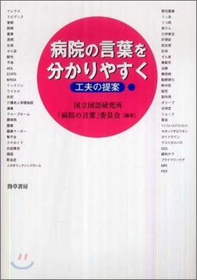 病院の言葉を分かりやすく