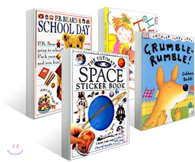 Grumble-Rumble! + Hello Toes ! Hello Feet ! + PB.Bear's School Day + Sticker book : Space (전4권)