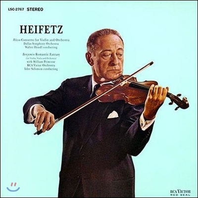 Jascha Heifetz 미클로시 로자: 바이올린 협주곡 / 벤자민: 낭만적 환상곡 - 야사 하이페츠 (Miklos Rozsa: Violin Concreto / Benjamin: Romantic Fantasy)