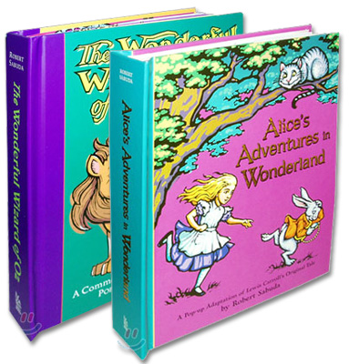로버트 사부다 팝업북 베스트 2종 : The Wonderful Wizard of Oz + Alice&#39;s Adventures in Wonderland