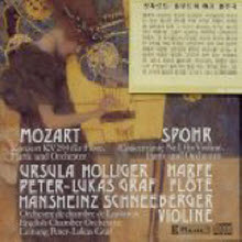 Peter-Lukas Graf Ursula Holliger - Mozart : Double Concerto For Flute Harp And Orchestra K.299 Etc (수입/미개봉/cd50208)