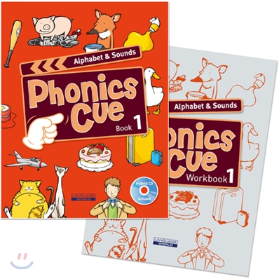 Phonics Cue Book 1 Alphabet &amp; Sounds : Set (Student Book + CD + Workbook)