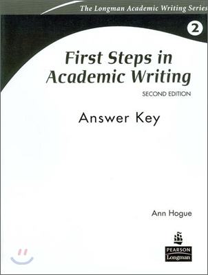 First Steps in Academic Writing : Answer Key (2nd Edition, Paperback)