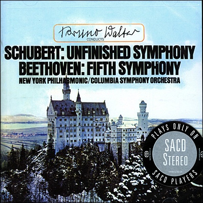 슈베르트 / 베토벤 : 교향곡 8번 &quot;미완성, 5번 &quot;운명&quot; - 브루노 발터 (SACD 전용)