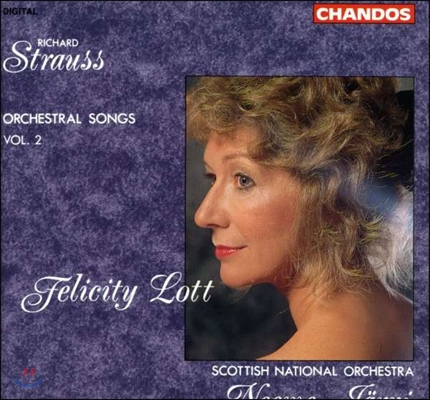 Felicity Lott / Neeme Jarvi 슈트라우스: 관현악 가곡 2권 (R. Strauss: Orchestral Songs Vol.2 - Lieder Opp.32, 33, 47, 48, 36, 3 Hymns Op.71) 펠리시티 로트