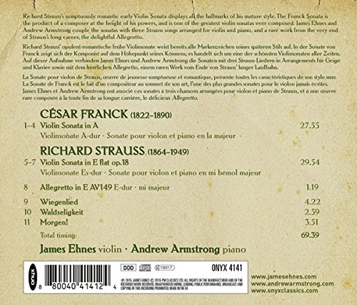 James Ehnes 프랑크 / 슈트라우스: 바이올린 소나타 (Franck / Strauss: Violin Sonatas)