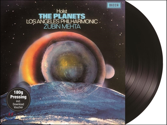 Zubin Mehta 홀스트: 혹성 (Gustav Holst: The Planets) 주빈 메타, 로스엔젤레스 필하모닉 [LP] 