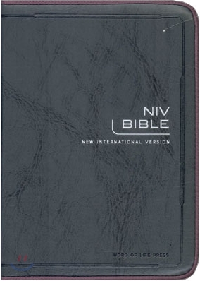 NIV BIBLE(단본,무색인,가죽,지퍼)(12*17)(그레이)