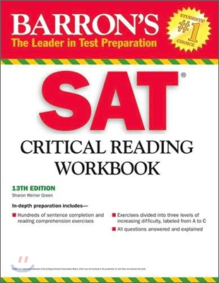 Barron&#39;s SAT Critical Reading Workbook