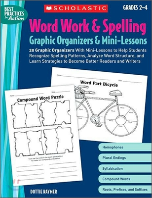 Word Work & Spelling Graphic Organizers & Mini-Lessons - 예스24