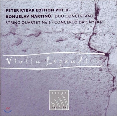 Peter Rybar 페터 라이바 에디션 2집 - 마르티누: 듀오 콘체르탄트, 현악 사중주 6번, 콘체르토 다 카메라 (Martinu: Duo Concertant, String Quartet, Concerto da Camera)