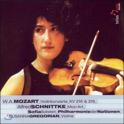 Susanna Gregorian 모차르트: 바이올린 협주곡 3, 5번 / 슈니트케: 모츠-아르트 아 라 하이든 (Mozart: Violin Concertos KV216, 129 / Schnittke: Moz-Art a la Haydn)