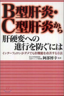 B型肝炎.C型肝炎から肝硬變への進行を防ぐには