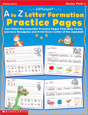 A to Z Letter Formation Practice Pages: Grades Pre K-1 (Paperback)