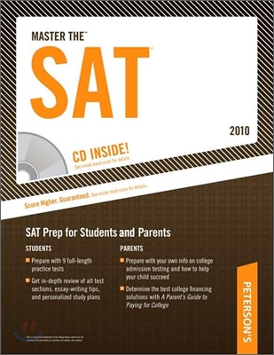 Master the SAT 2010 with CD-Rom