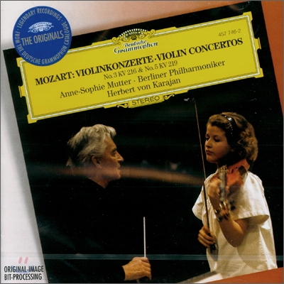 Anne-Sophie Mutter 모차르트: 바이올린 협주곡 3ㆍ5번 (Mozart : Violin Concerto No.3 & 5) 안네 소피 무터, 카라얀