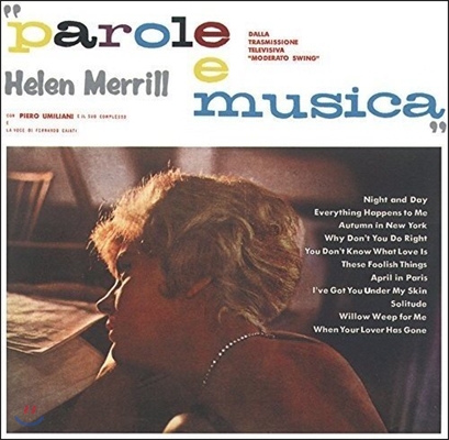 Helen Merrill / Piero Umiliani &amp; His Orchestra(헬렌 메릴, 피에로 우밀리아니 오케스트라) - Parole e Musica