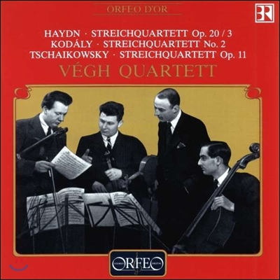 Vegh Quartet 하이든 / 코다이 / 차이코프스키: 현악 사중주 (Haydn / Kodaly / Tchaikovsky: String Quartets Op.20/3, No.2, Op.11)