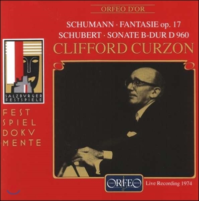 Clifford Curzon 슈만: 환상곡 / 슈베르트: 피아노 소나타 D.960 - 클리포드 커즌 (Schumann: Fantasie Op.17 / Schubert: Piano Sonata)