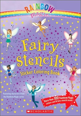 Fairy Stencils Sticker Coloring Book