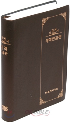 성경전서 개역한글판(단본,색인,비닐,무지퍼,H72XPLTI)(14.1*19.4)(브라운)