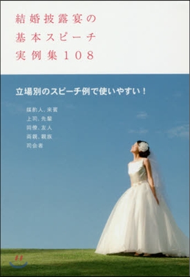 結婚披露宴の基本スピ-チ實例集108