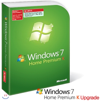[MS]한글 윈도우7 홈 프리미엄 업그레이드용 Windows 7 Home Premium Kor UP