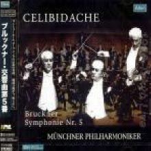 Sergiu Celibidache - 브루크너 : 교향곡 5번 (Bruckner : Symphony No.5 In B-Flat Major) (2CD/일본수입/alt1389)