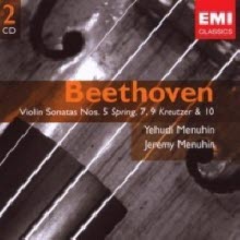 Yehudi Menuhin Jeremy Menuhin - Beethoven : Violin Sonatas No.5 Op.24 &#39;spring&#39; No.9 Op.47 &#39;Kreutzer&#39; (2CD/수입/094638175629)