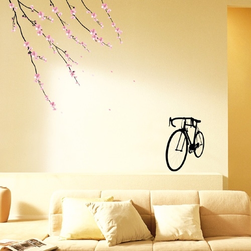 [포인트 스티커] 벚꽃과 자전거 PS-58093