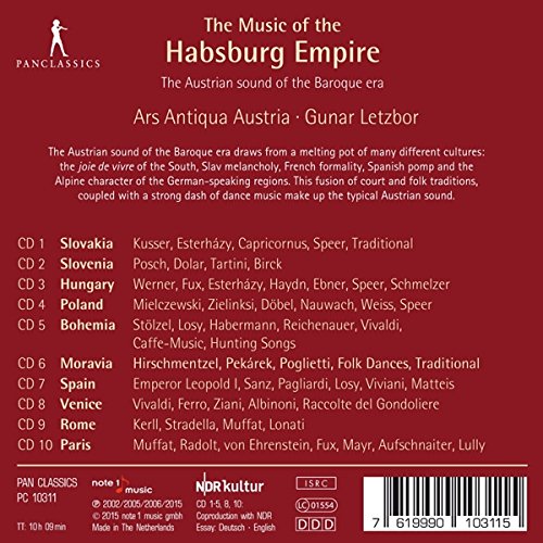 Gunar Letzbor / Ars Antiqua Austria 합스부르크 제국의 음악 (The Music of the Habsburg Empire)