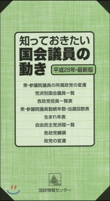 知っておきたい國會議員の動 平28最新版