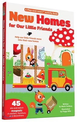 New Homes for Our Little Friends: 45 Mix-And-Match Magnets of Characters, Furniture, and Decorations (Hardcover)