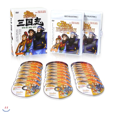 ★최신 리뉴얼판!★ KBS TV 방영작! 삼국지 애니메이션 DVD 47편 세트 - DVD