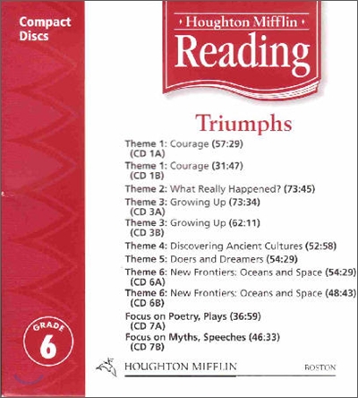 [Houghton Mifflin Reading] Grade 6 Triumphs : Audio CD (2005 Edition ...