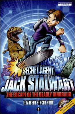 [중고] Jack Stalwart #1 : The Escape of the Deadly Dinosaur - United States (Paperback + CD 2장, 미국판)